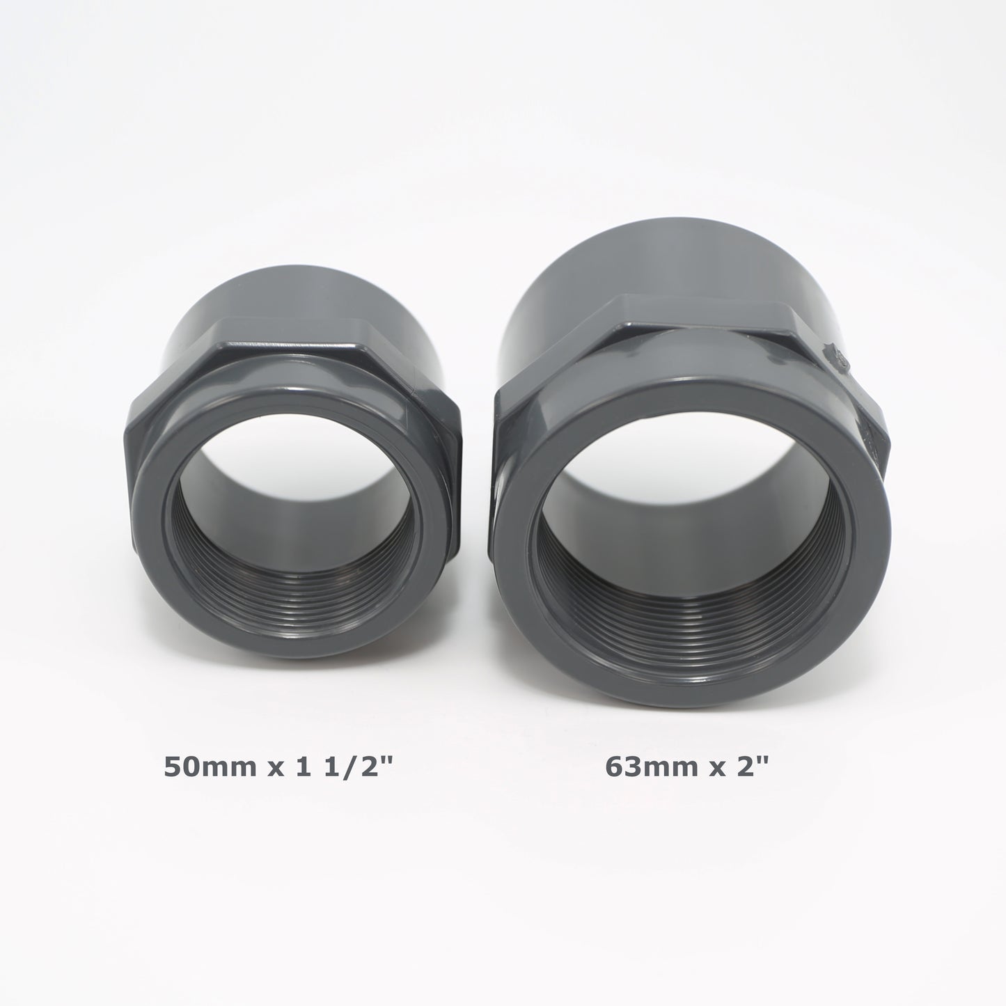PVC Gewindemuffe 63mm x 2" Innengewinde