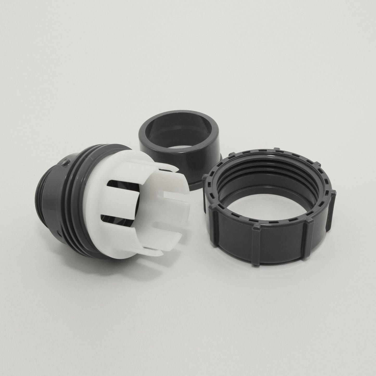 FlexFit Übergangsverschraubung 50mm x 1 1/2" (Klemm x Außengewinde)