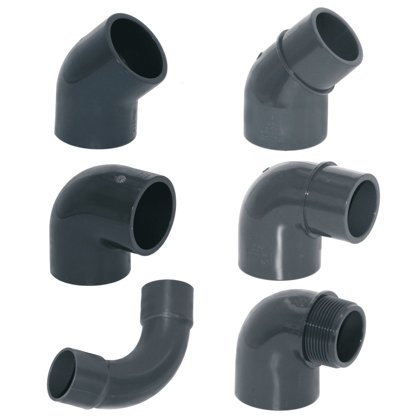 PVC Bogen 90° 40mm