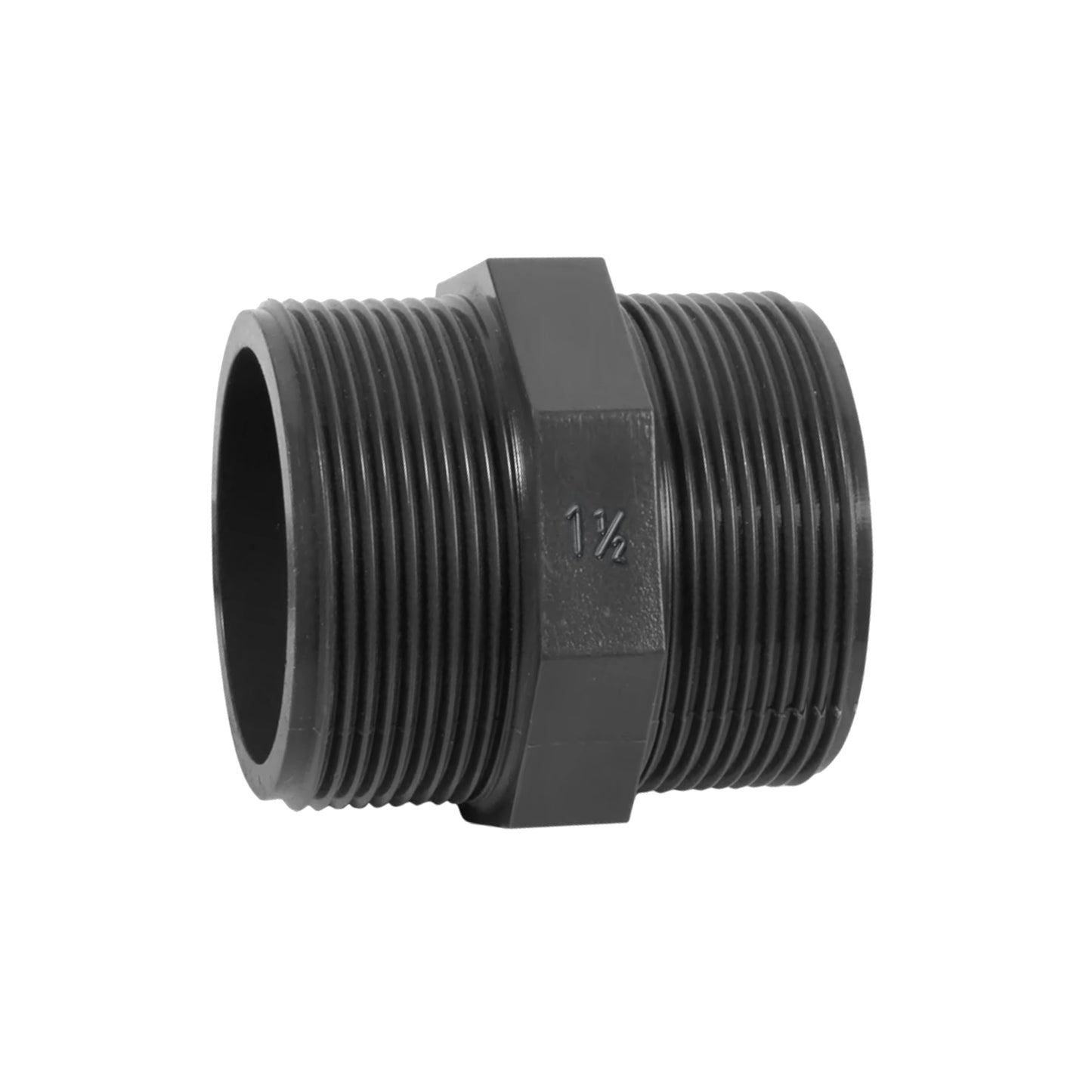 PVC Fittings Doppelnippel 1 1/2" Außengewinde