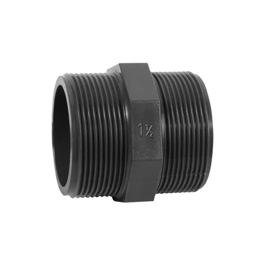 PVC Fittings Doppelnippel 1 1/2" Außengewinde