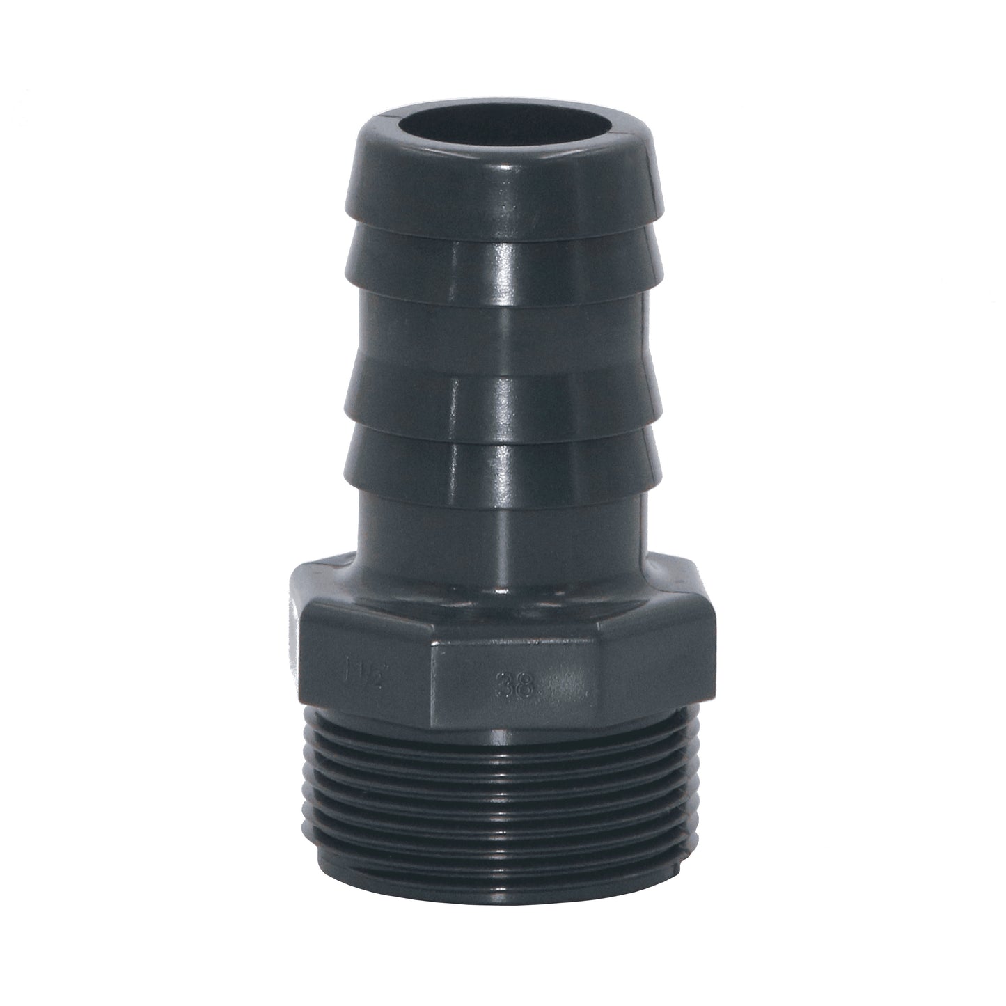 PVC Druckschlauchtülle Schlauchtülle 38mm x 1 1/2" Außengewinde