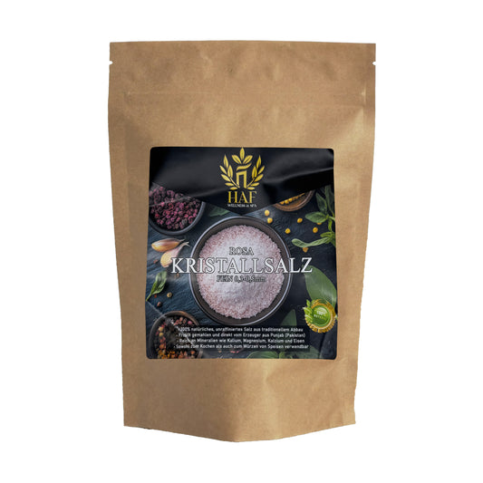 Speisesalz Rosa fein 0,3 - 0,5 mm - 500g