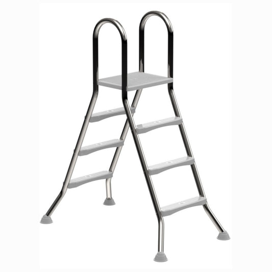 Hochbecken Leiter V2A - 3/3 Stufig - 1m/1m