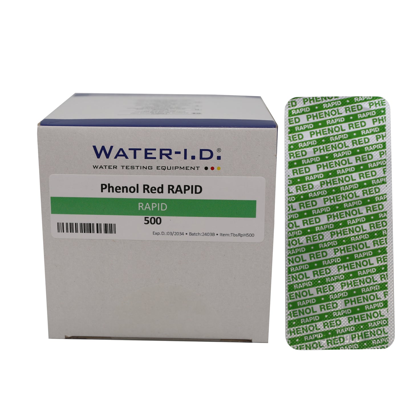 500 Testtabletten Rapid - Phenol Red