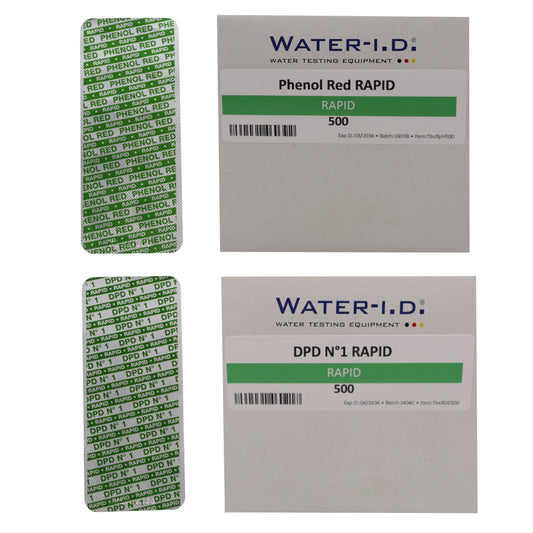 1000 Testtabletten Rapid (500x DPD No 1 & Phenol Red)
