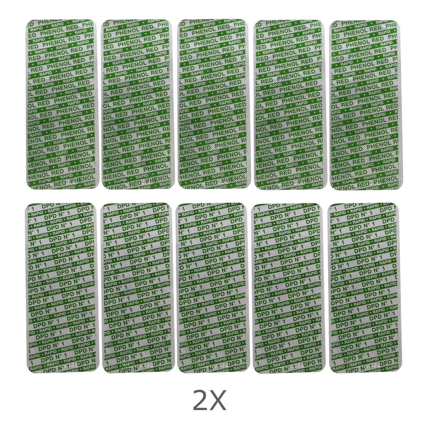 200 Testtabletten Rapid (100x DPD No 1 & Phenol Red)