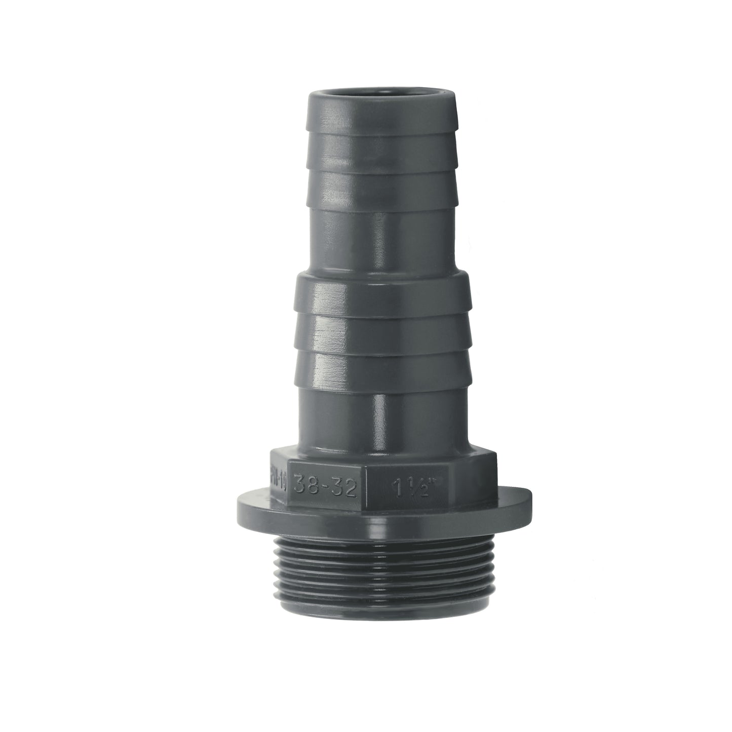 PVC Druckschlauchtülle Schlauchtülle 32/38mm x 1 1/2" Außengewinde