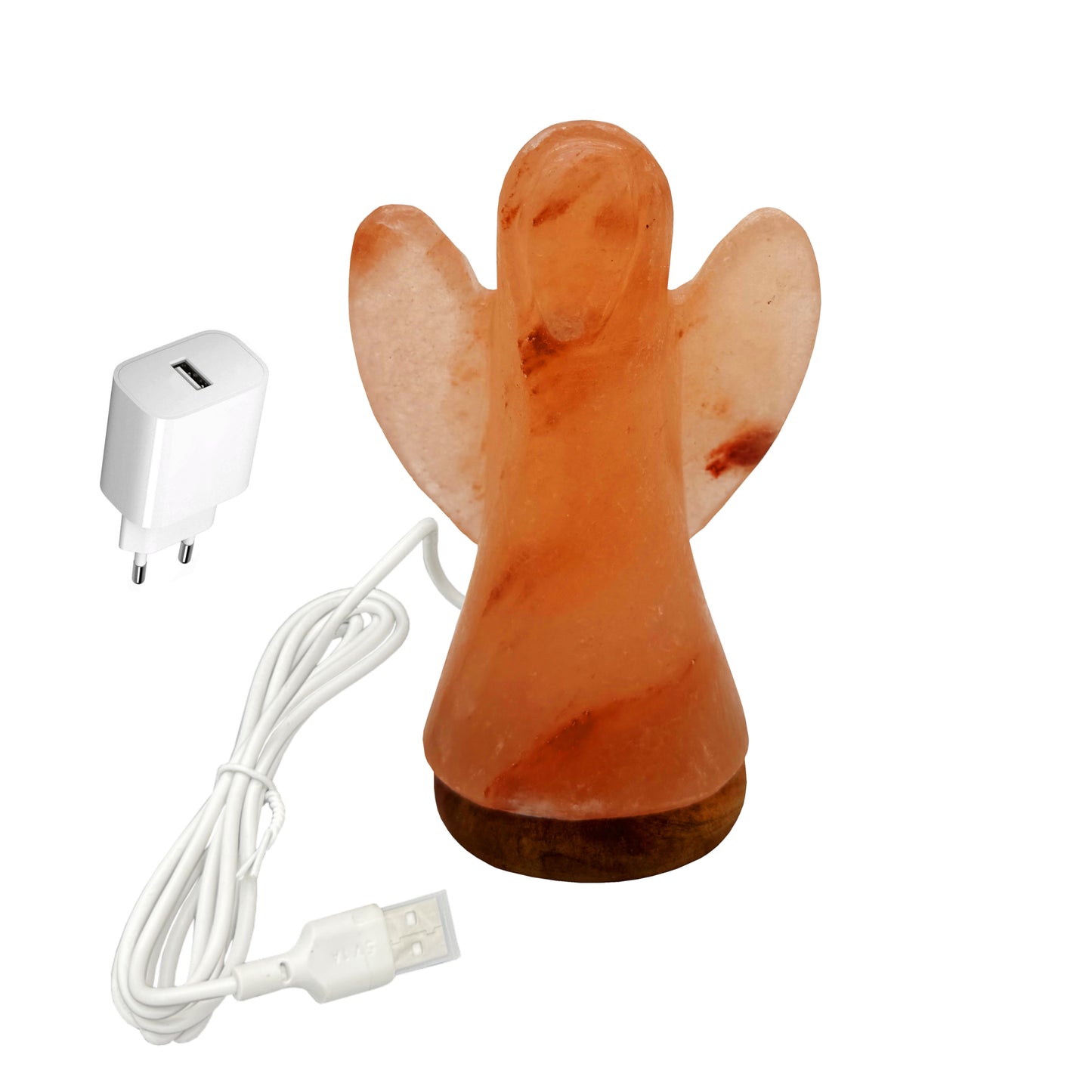 USB Salzlampe ENGEL Rosa