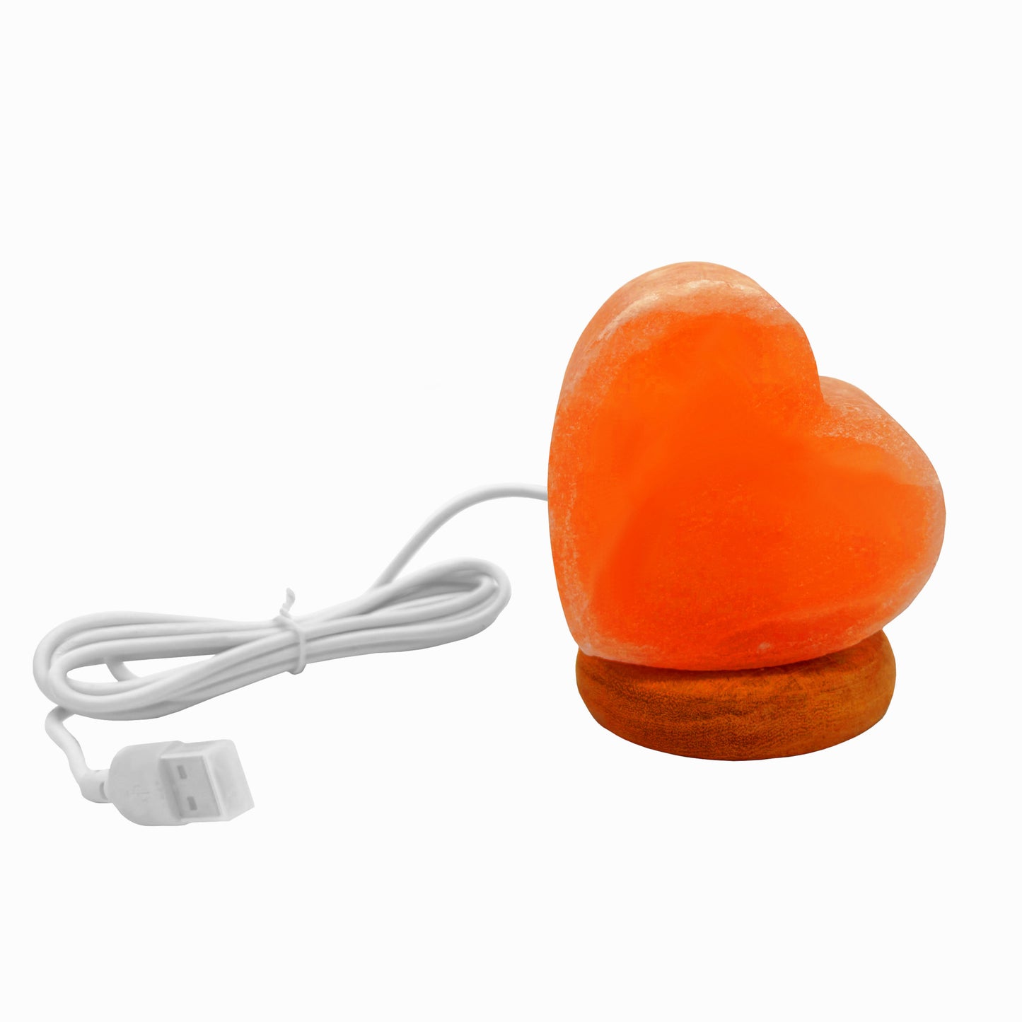 USB Salzlampe HERZ Rosa