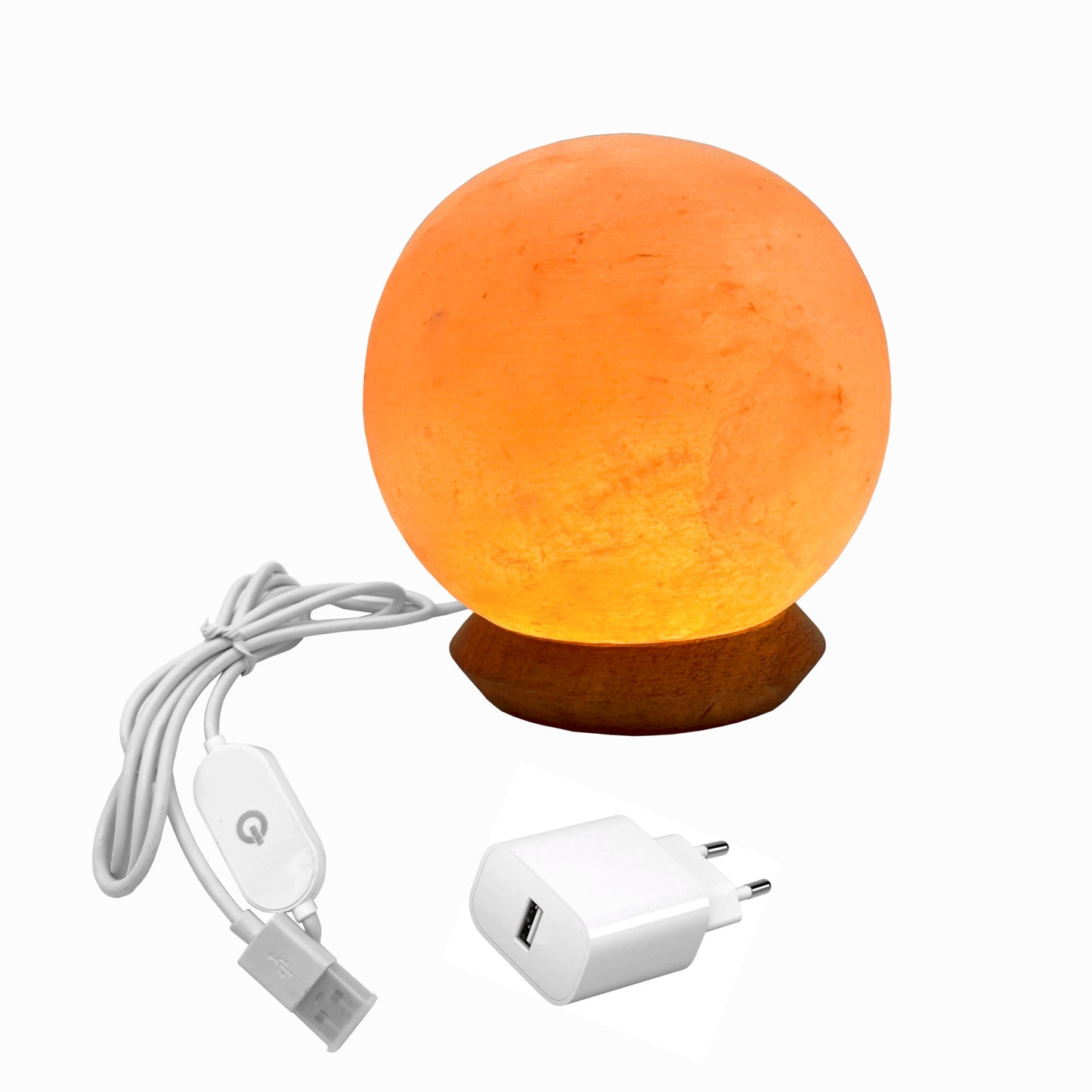 USB Salzlampe BALL Rosa