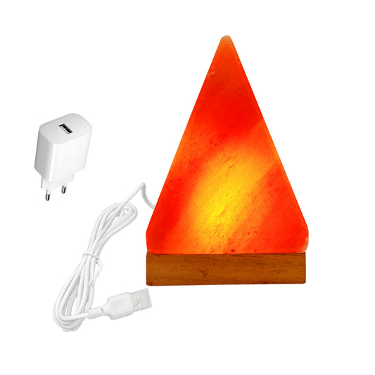 USB Salzlampe PYRAMIDE Rosa