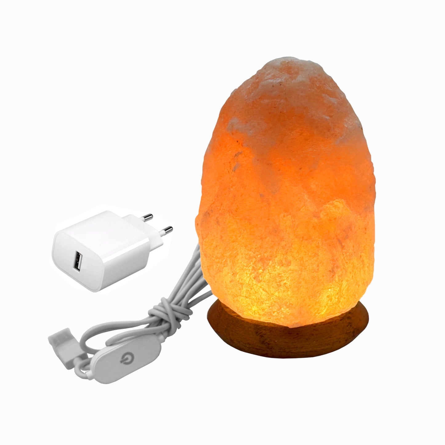 USB Salzlampe ROCK Rosa