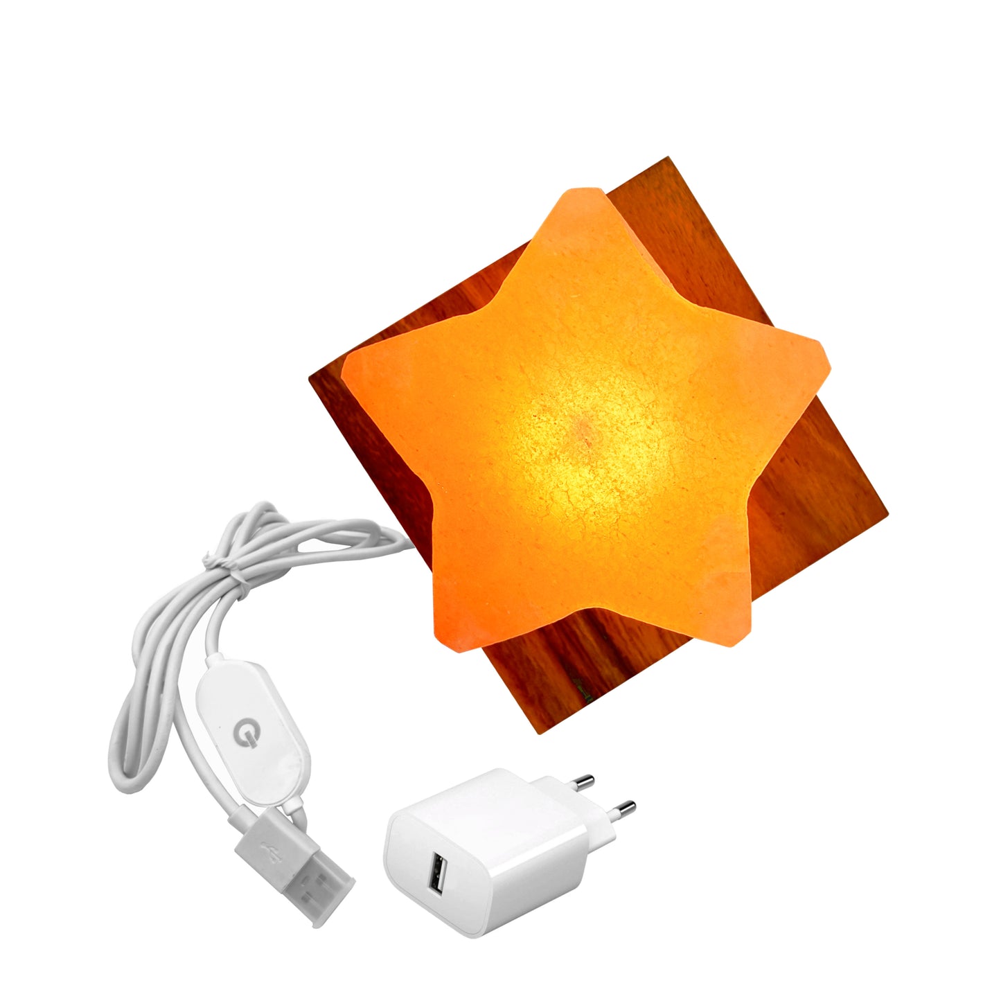 USB Salzlampe STERN Rosa