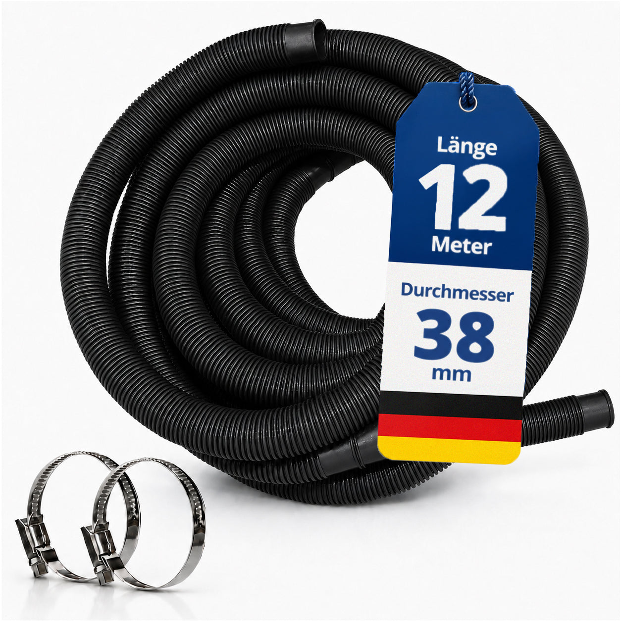 Schwimmbadschlauch - 1-15m in 32mm oder 38mm