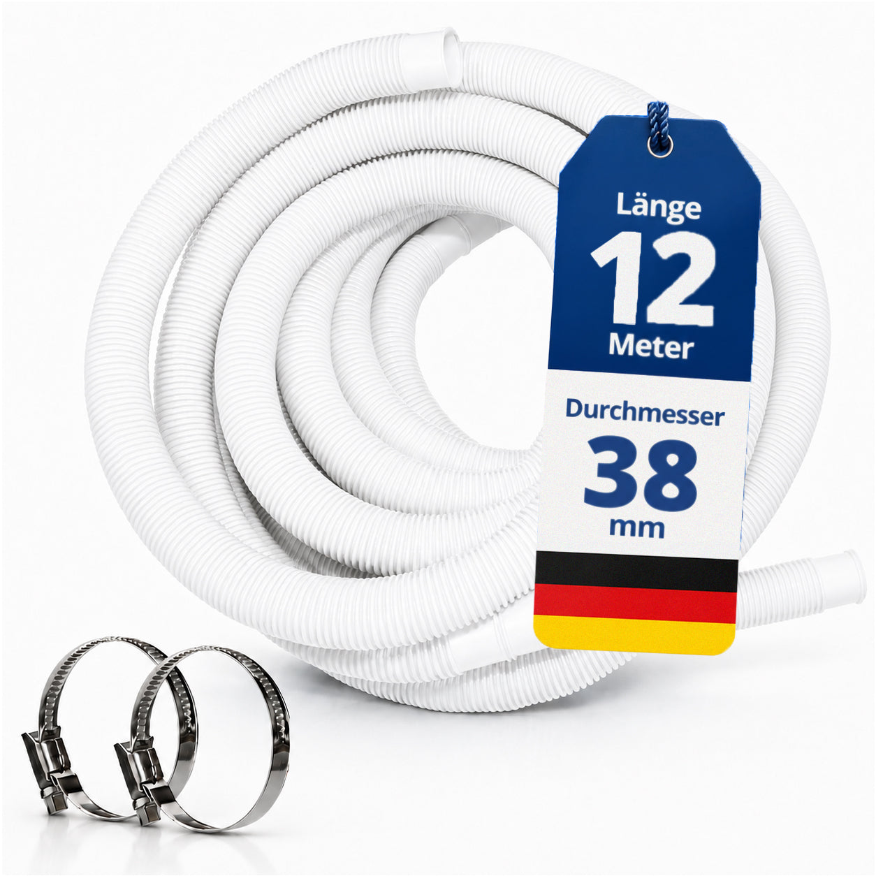 Schwimmbadschlauch - 1-15m in 32mm oder 38mm