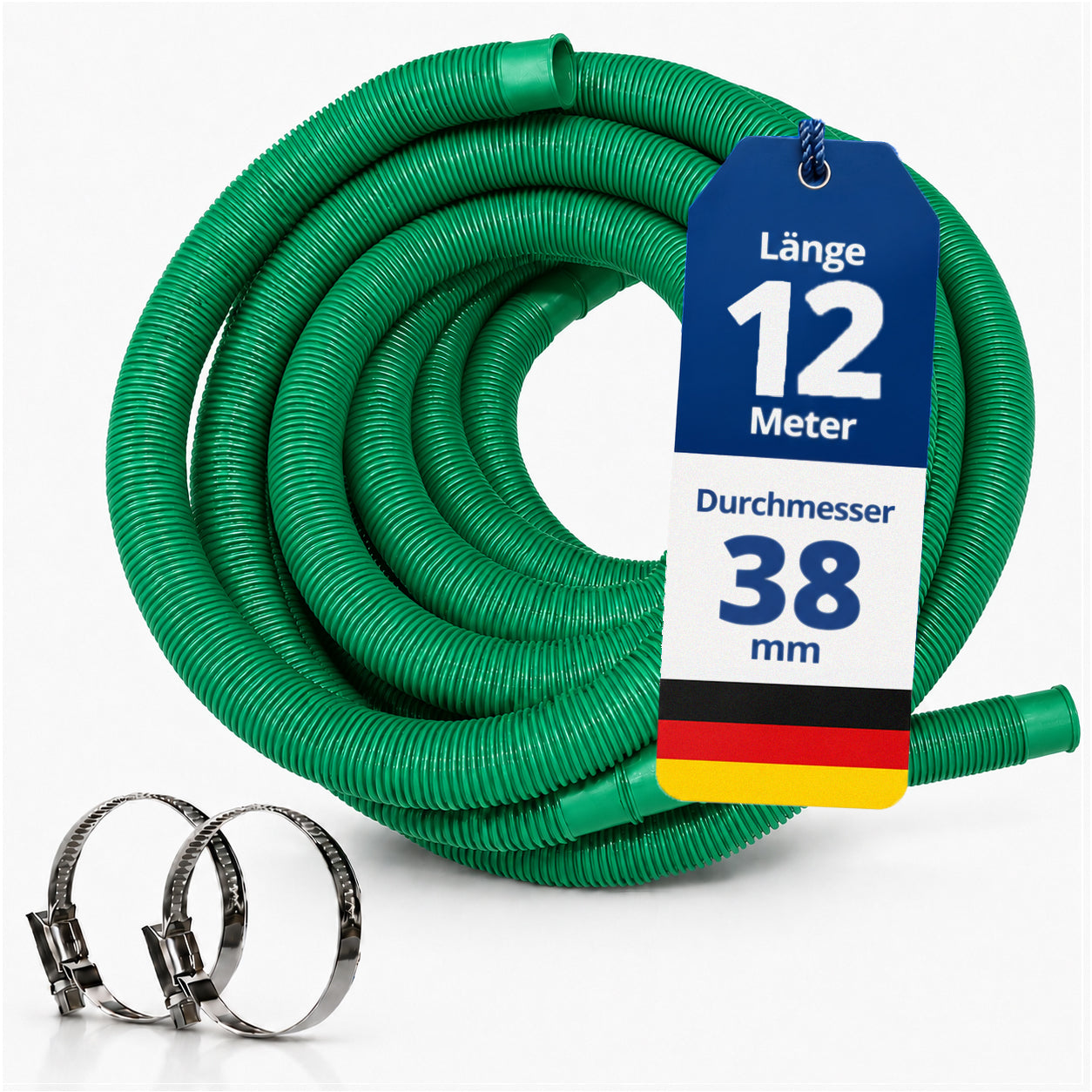 Schwimmbadschlauch - 1-15m in 32mm oder 38mm