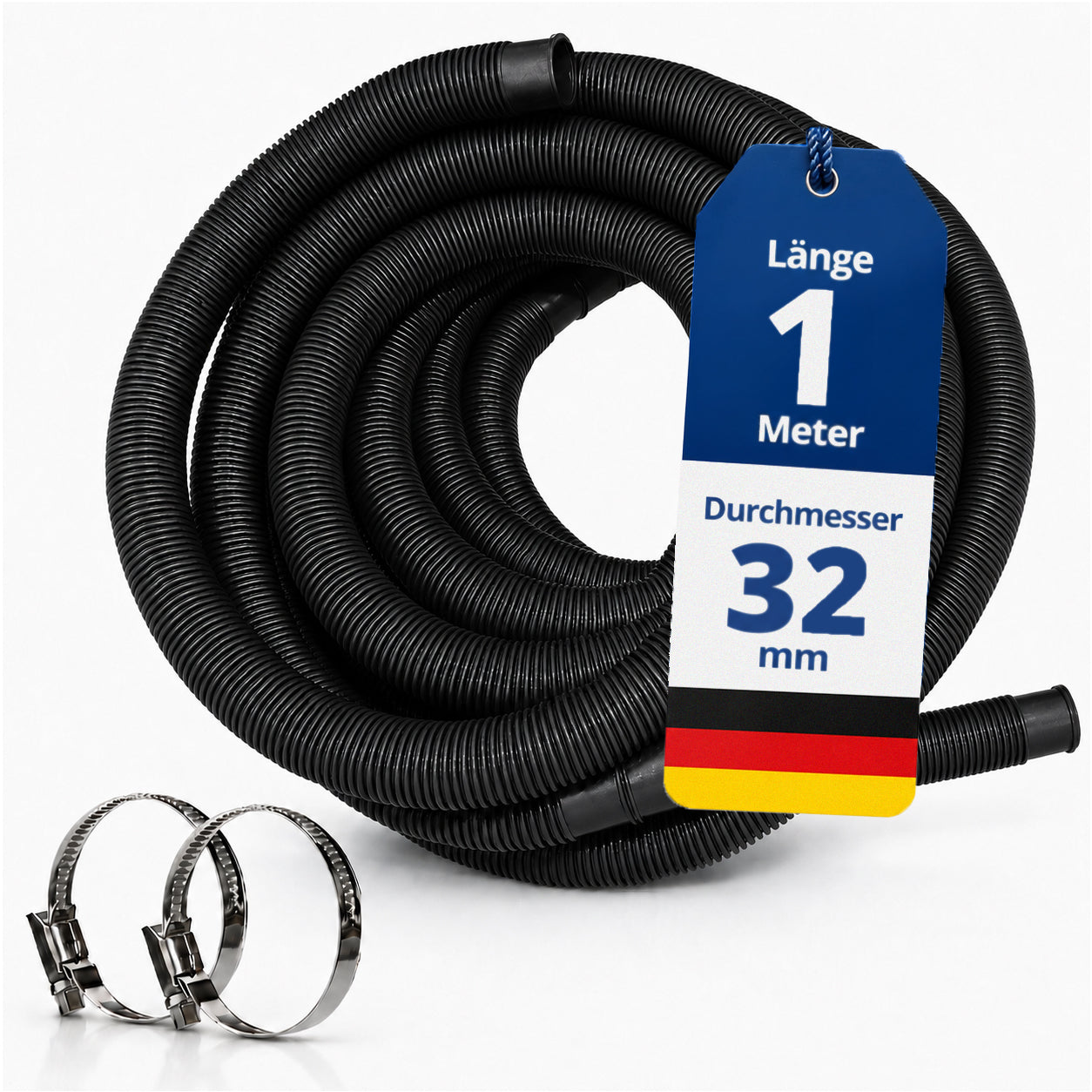 Schwimmbadschlauch - 1-15m in 32mm oder 38mm