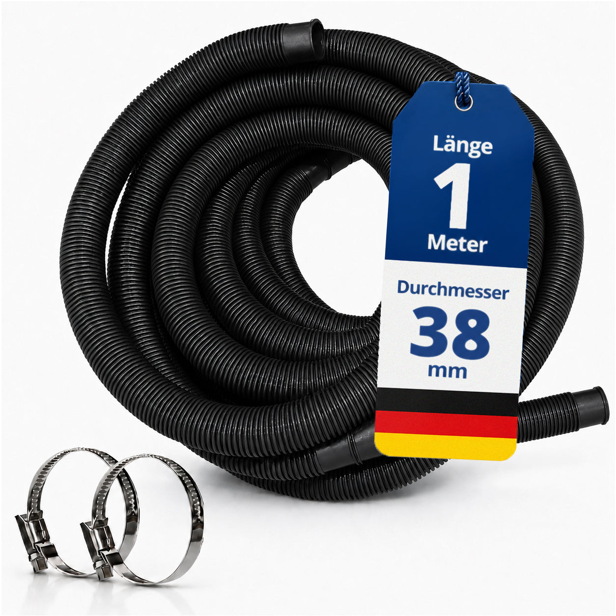 Schwimmbadschlauch - 1-15m in 32mm oder 38mm