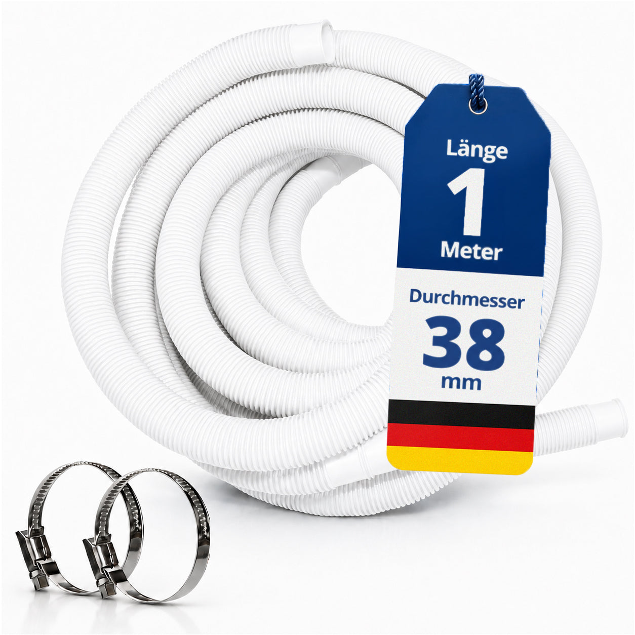 Schwimmbadschlauch - 1-15m in 32mm oder 38mm