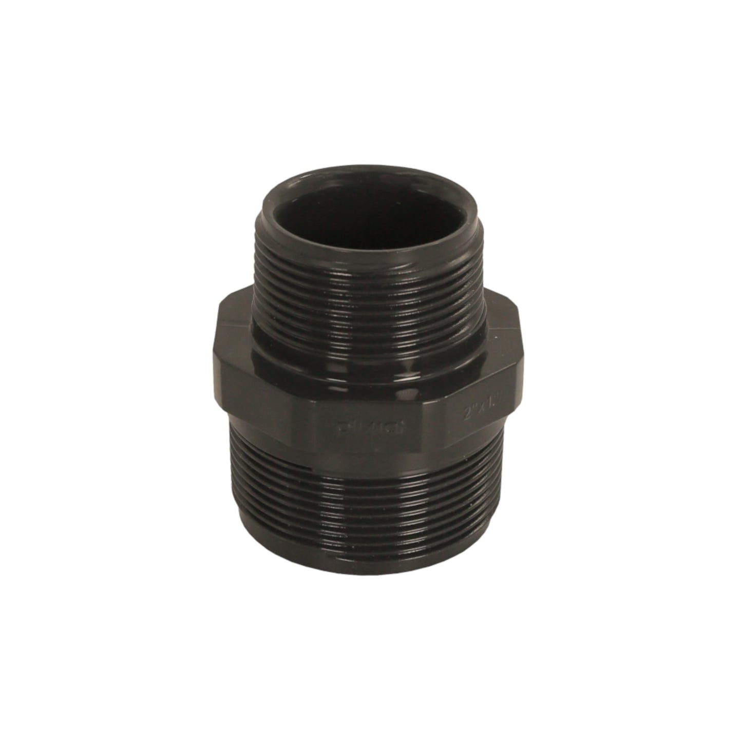 PVC Doppelnippel 2" x 1 1/2" Außengewinde