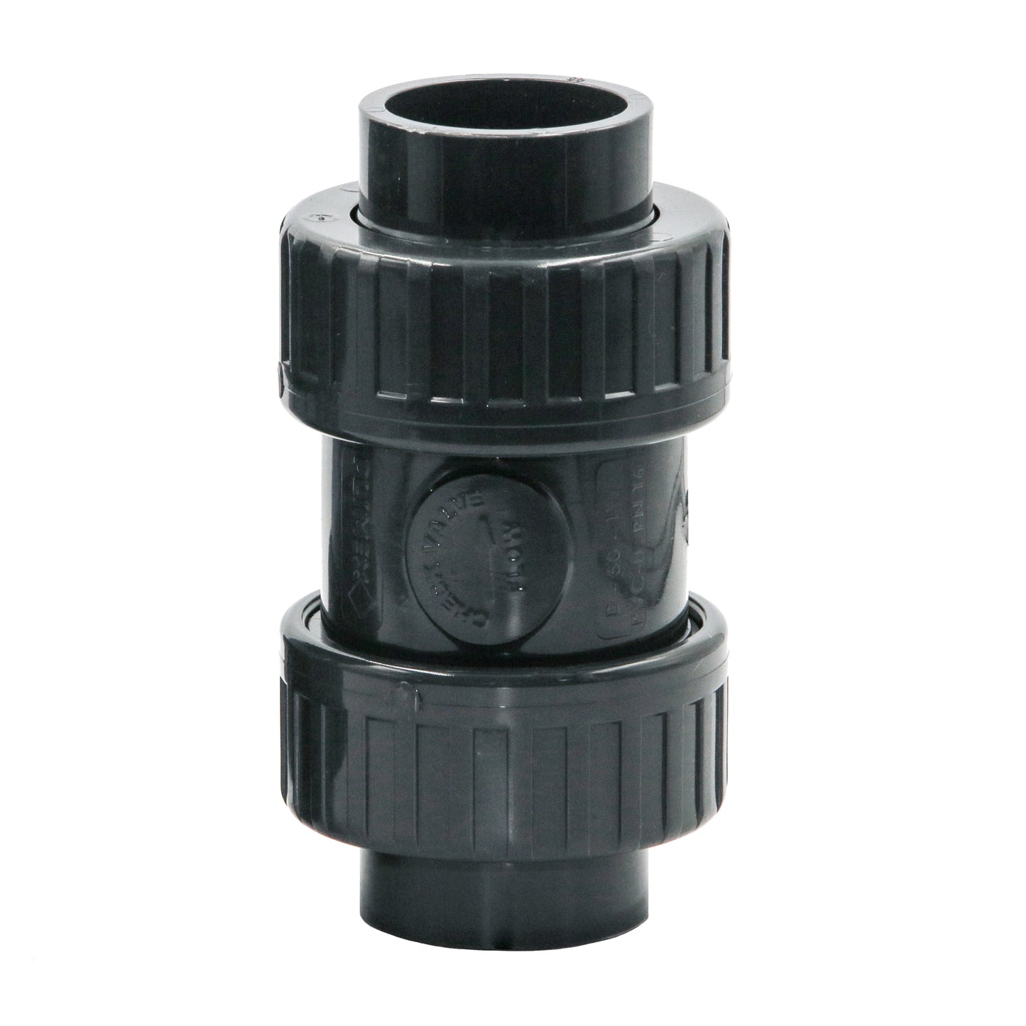 PVC Rückschlagventil 50mm Grau