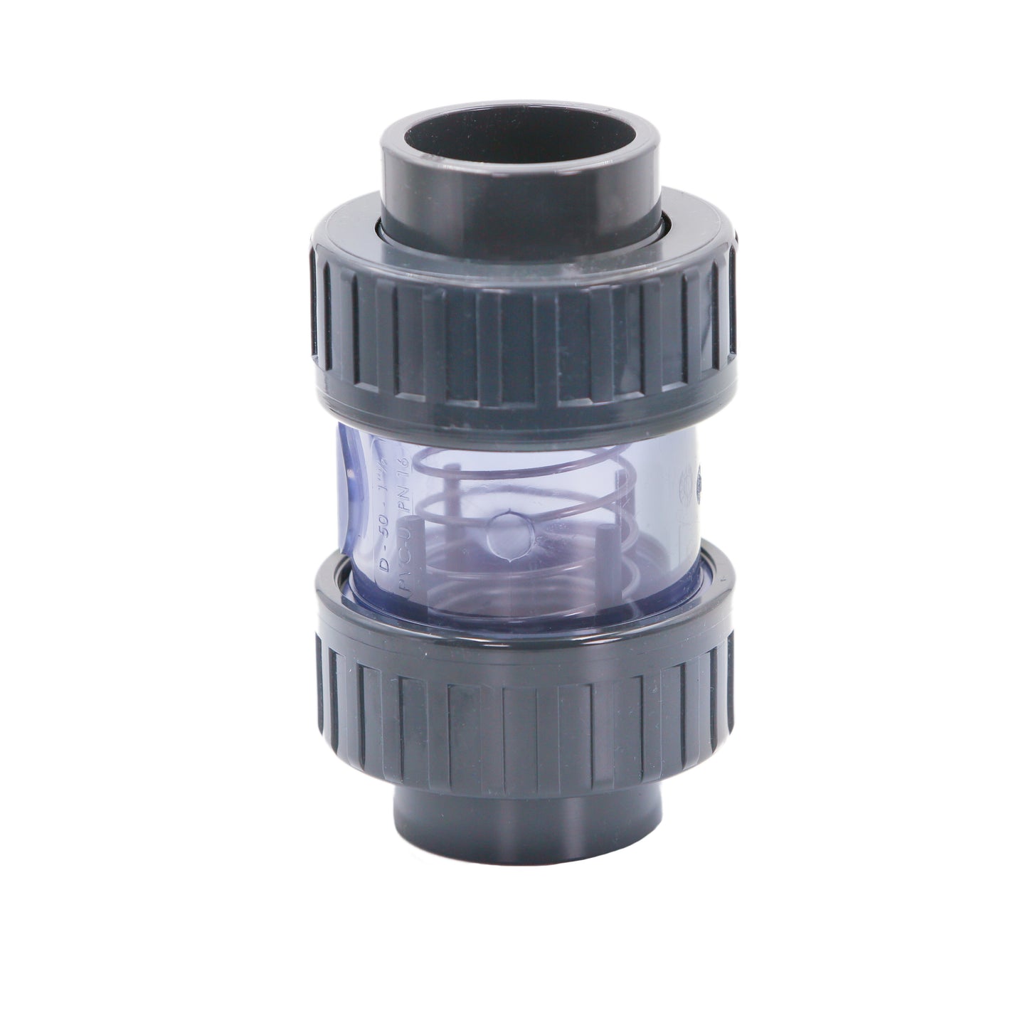 PVC Rückschlagventil 50mm Transparent