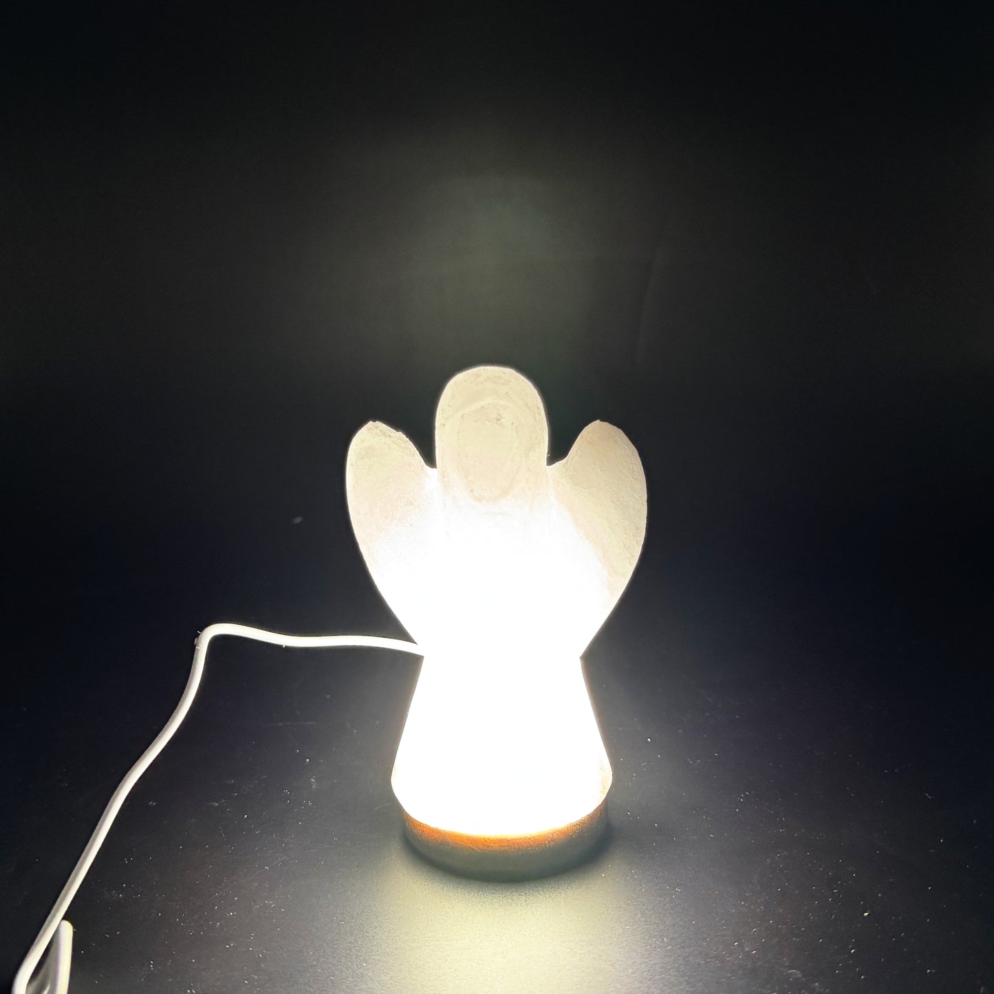 USB Salzlampe ENGEL Weiß