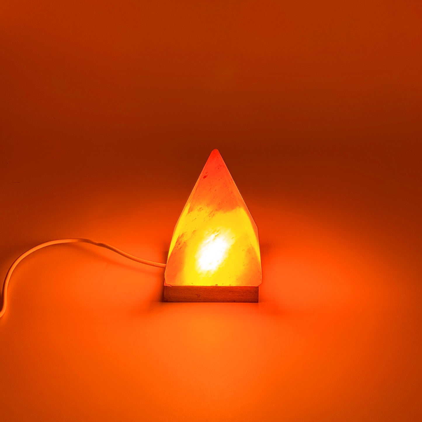 USB Salzlampe PYRAMIDE Rosa