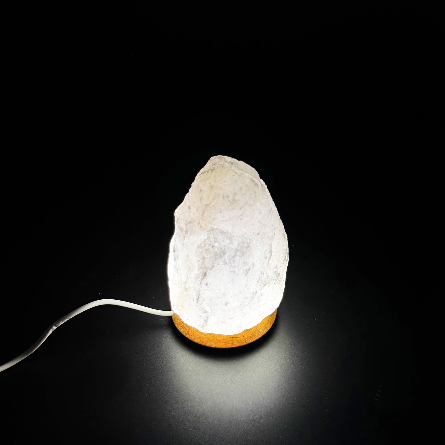 USB Salzlampe ROCK Weiß