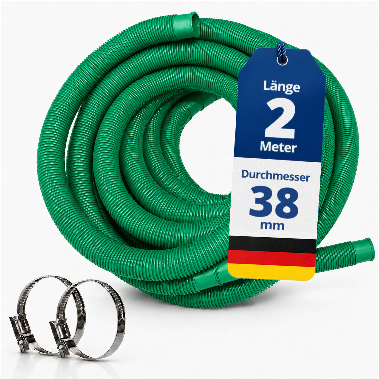 Schwimmbadschlauch - 1-15m in 32mm oder 38mm