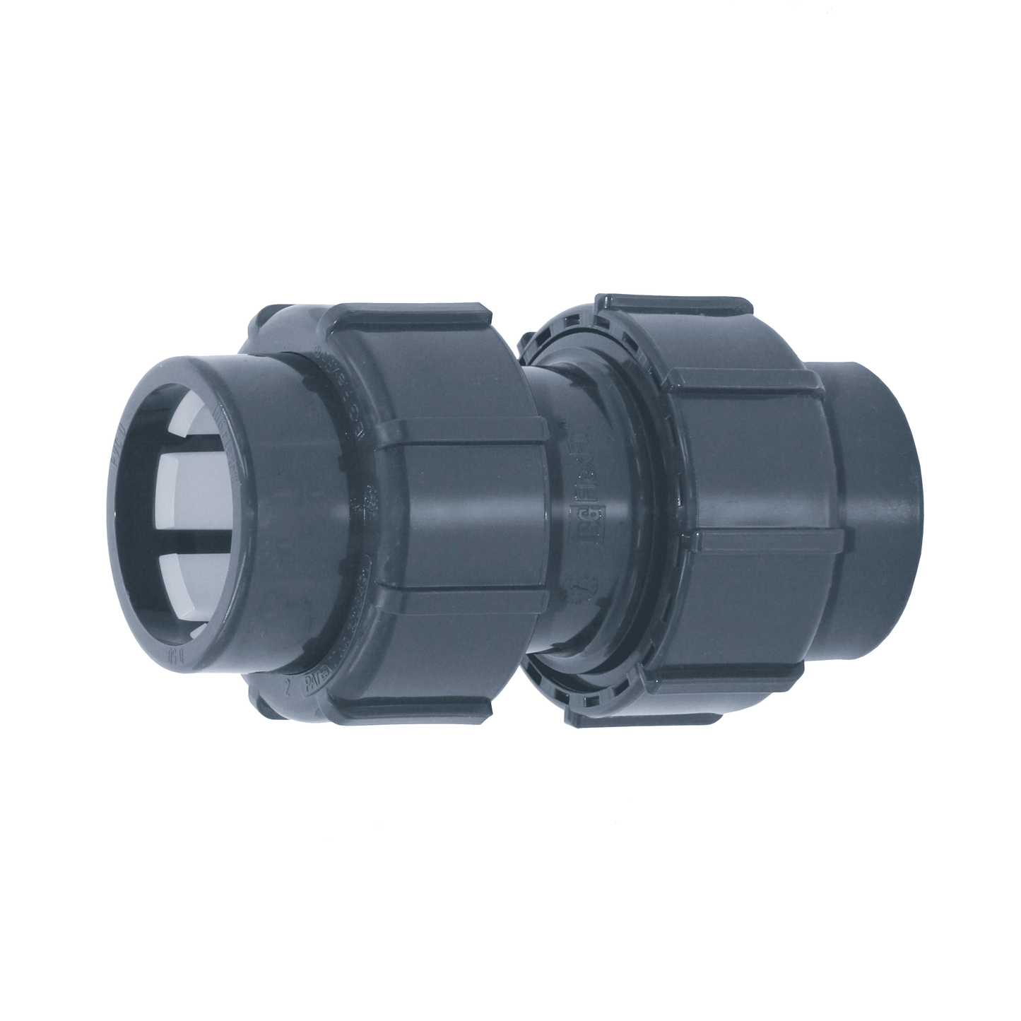 FlexFit Doppelverschraubung 50mm x 50mm (Klemm x Klemm)