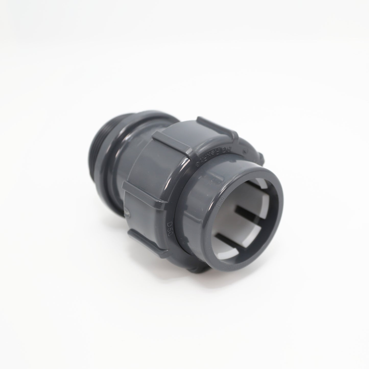 FlexFit Übergangsverschraubung 50mm x 2" (Klemm x Außengewinde)
