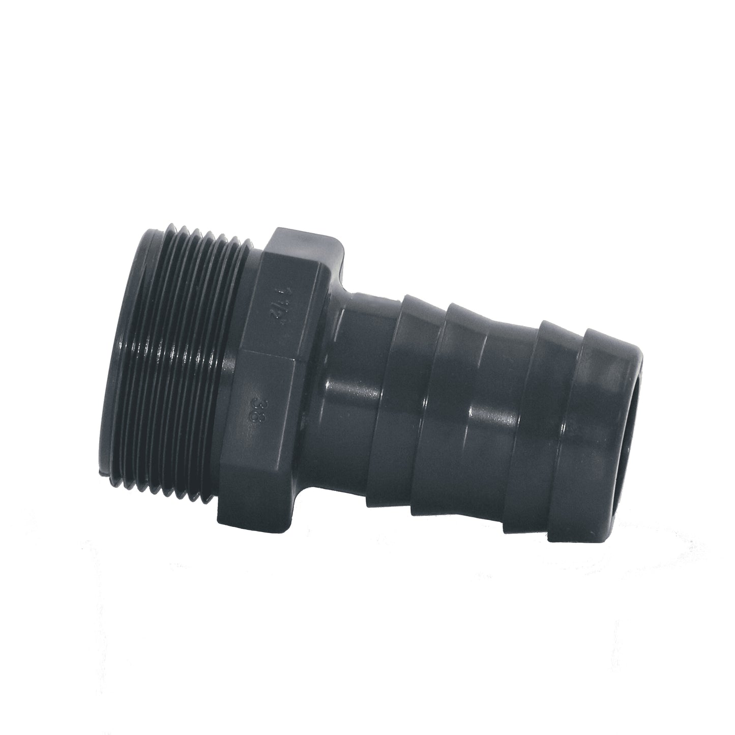 PVC Druckschlauchtülle Schlauchtülle 38mm x 1 1/2" Außengewinde