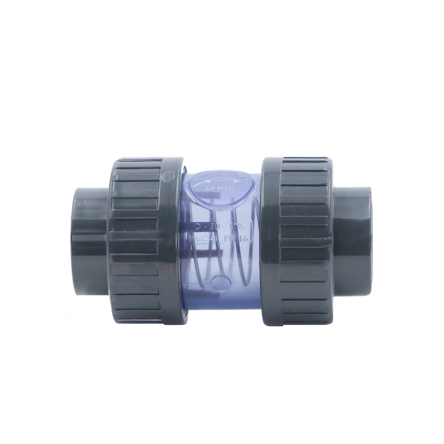 PVC Rückschlagventil 50mm Transparent