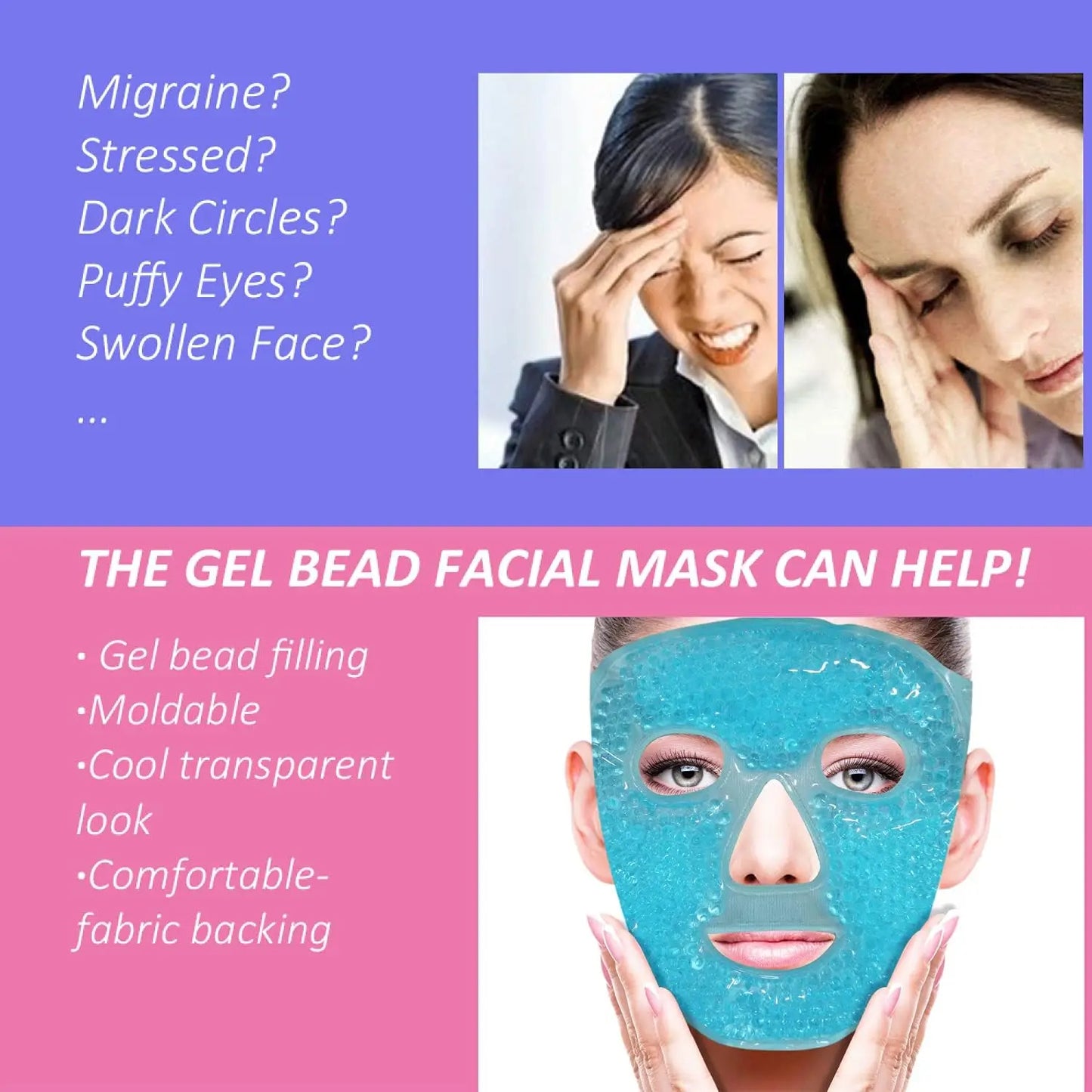 Gesichtsmaske Blau