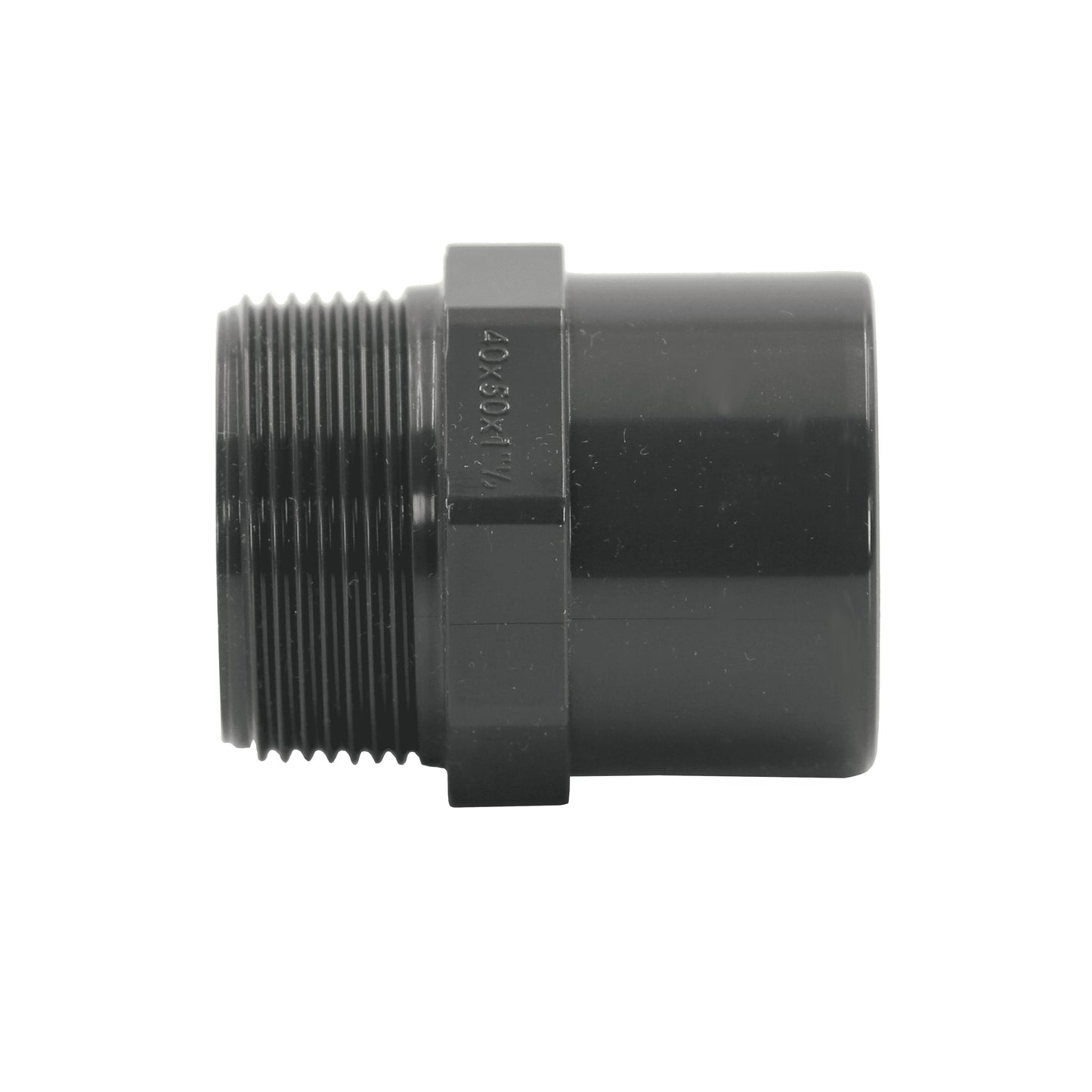PVC Übergangsnippel 40/50mm x 1 1/2" Außengewinde