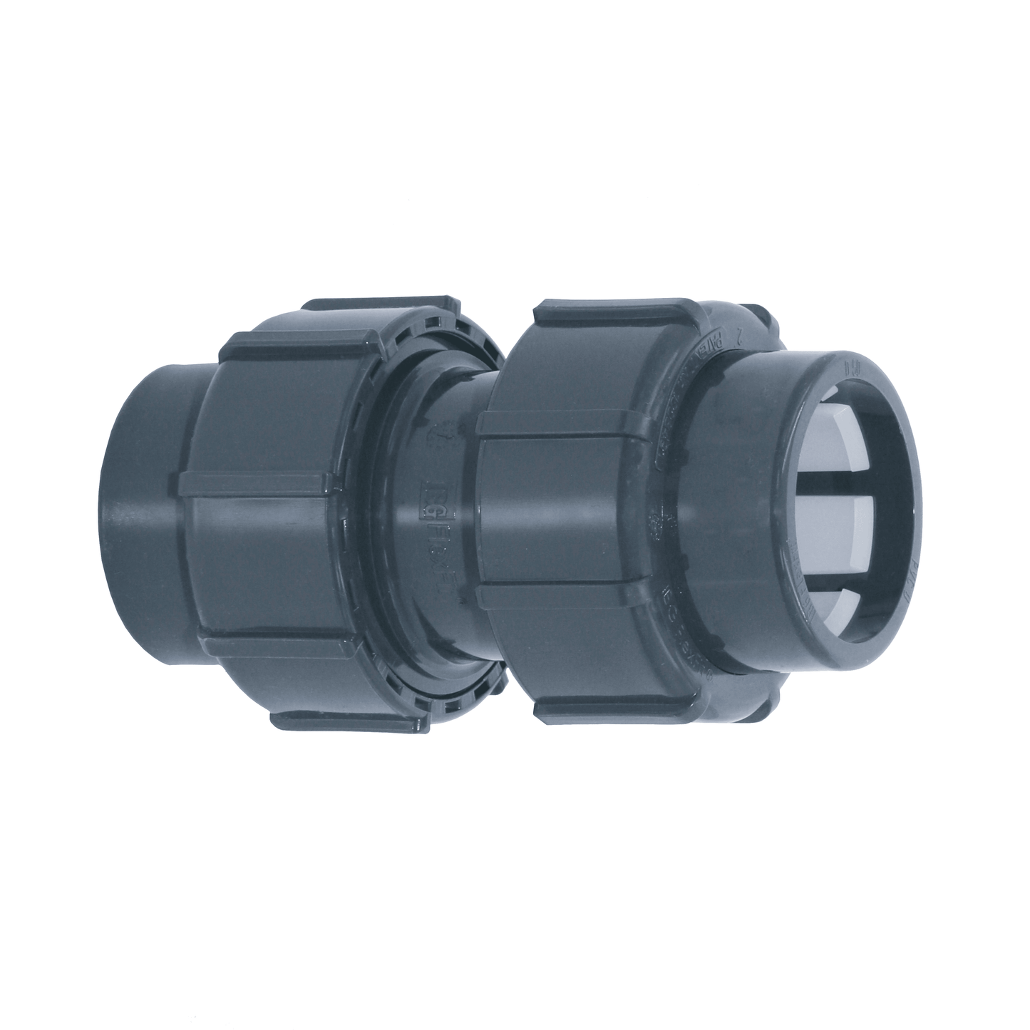FlexFit Doppelverschraubung 50mm x 50mm (Klemm x Klemm)