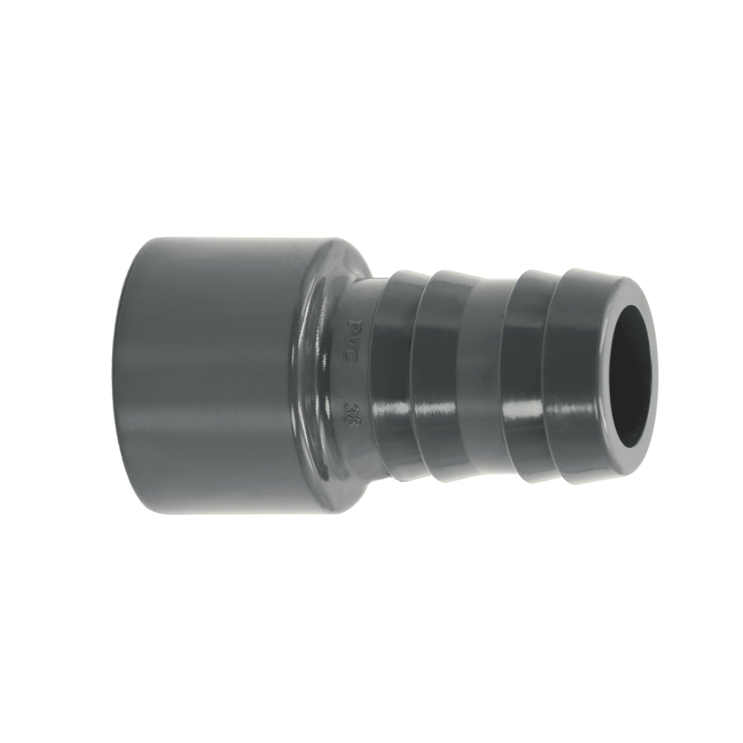 PVC Druckschlauchtülle Schlauchtülle 38mm x 50mm Klebestutzen