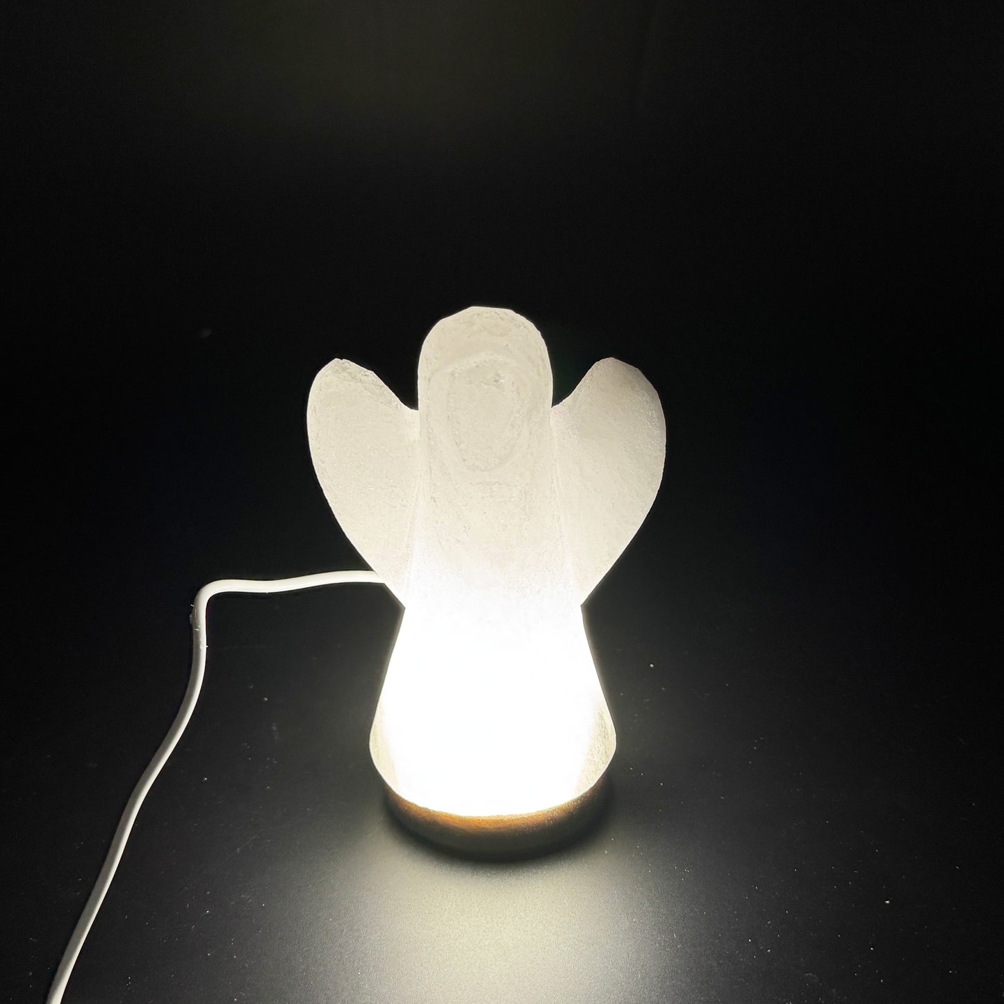 USB Salzlampe ENGEL Weiß