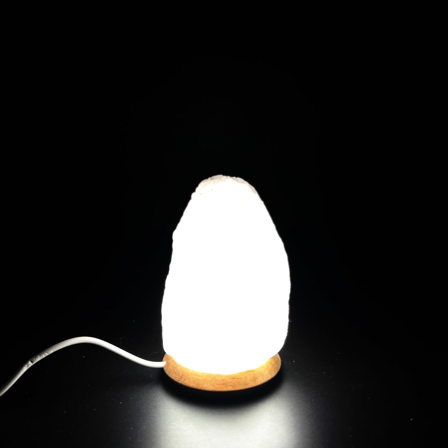 USB Salzlampe ROCK Weiß