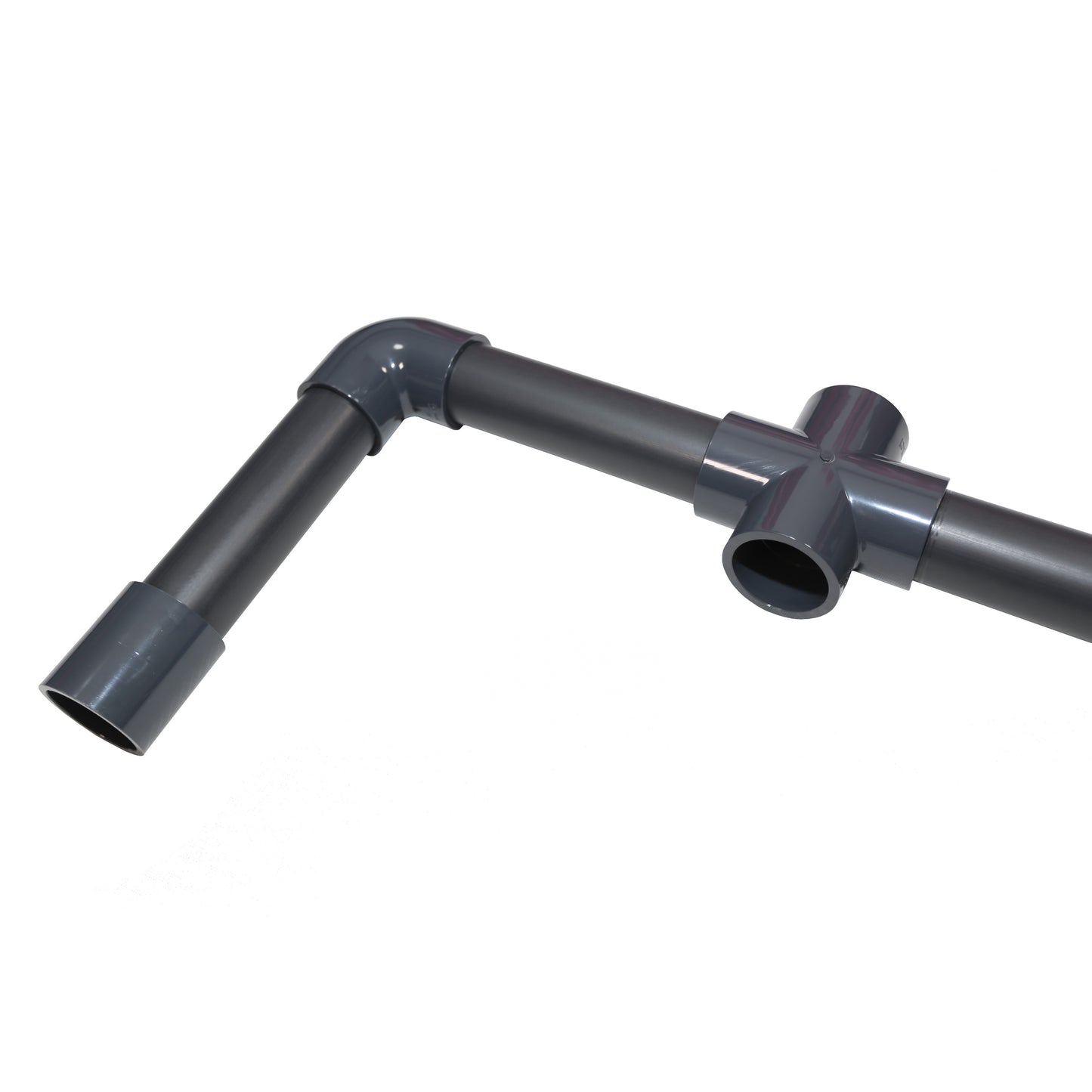 PVC Druckrohr Grau 50mm - 1 Meter