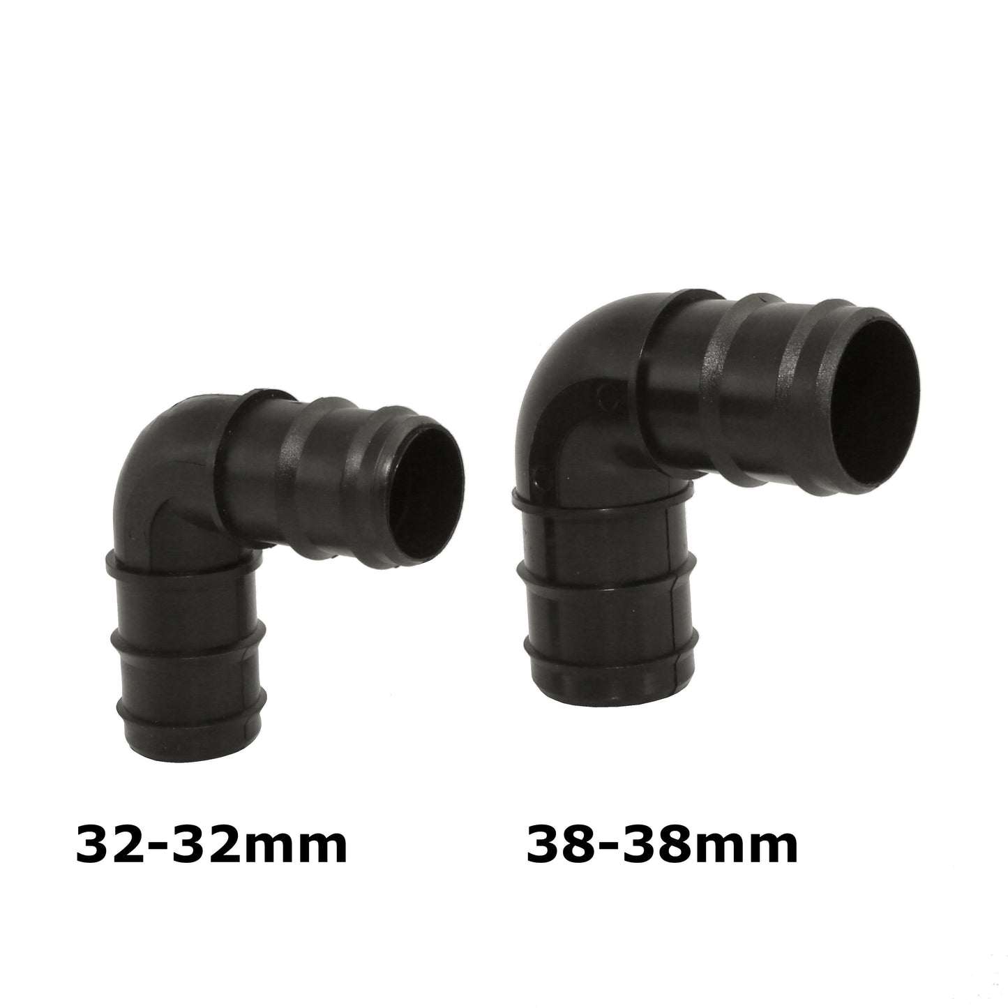 Schlauchverbinder Winkel 38mm inkl Schellen