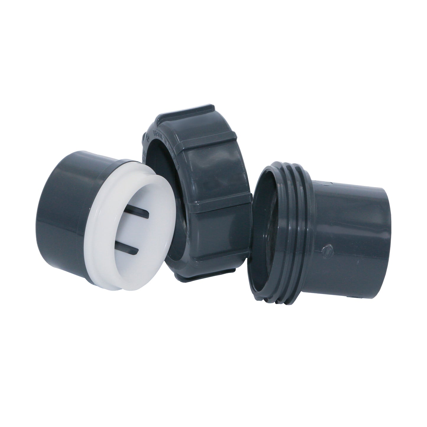 FlexFit Übergangsverschraubung 50mm x 50mm (Klemm x Klebemuffe)