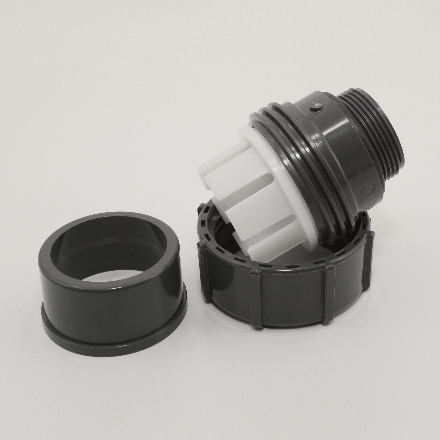 FlexFit Übergangsverschraubung 50mm x 1 1/2" (Klemm x Außengewinde)