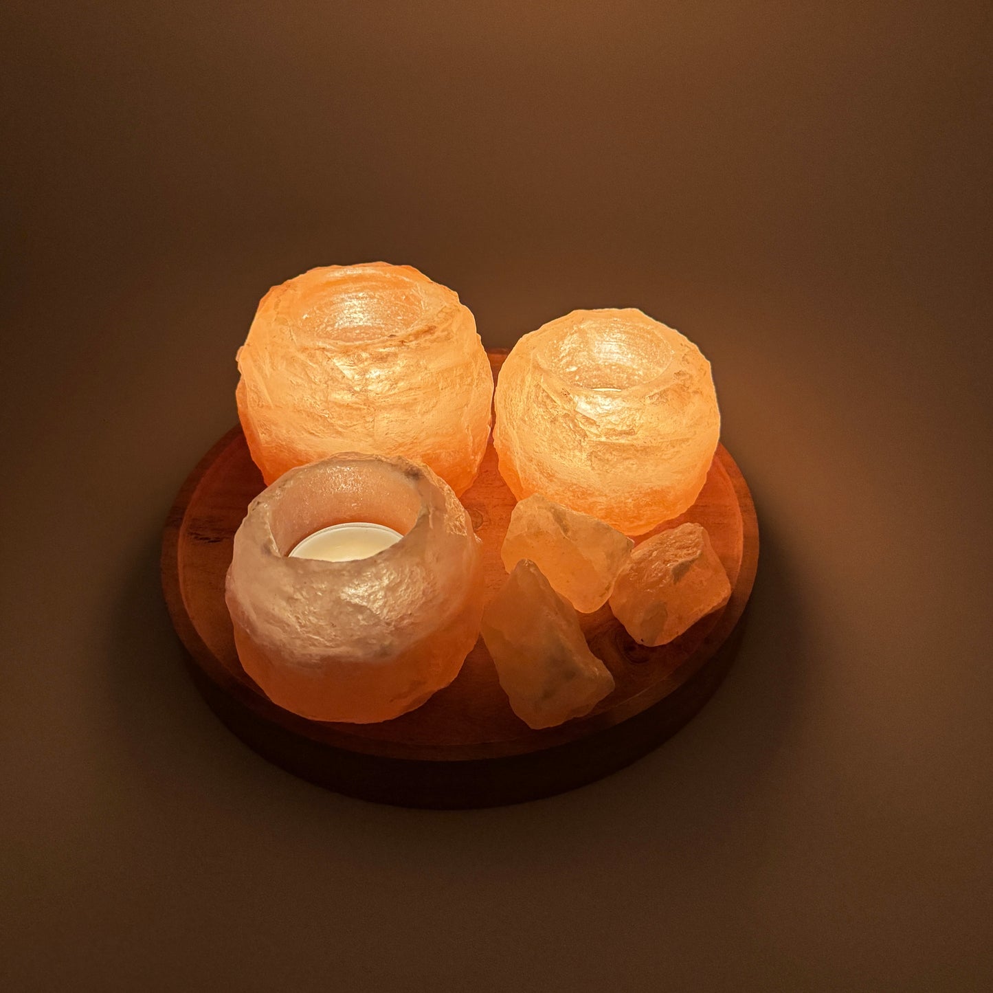 Teelichthalter SET (3x Rosa - 2x 400g 1x 700g)