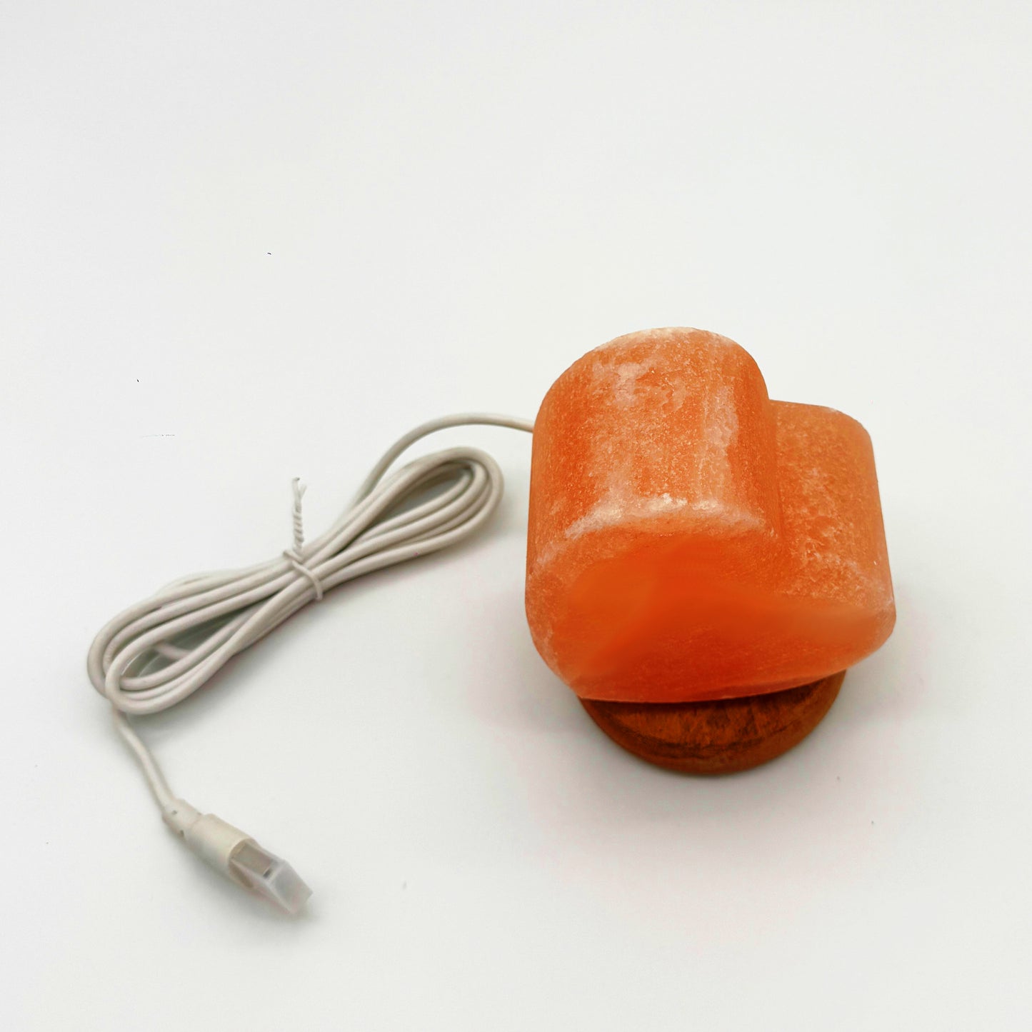USB Salzlampe HERZ Rosa