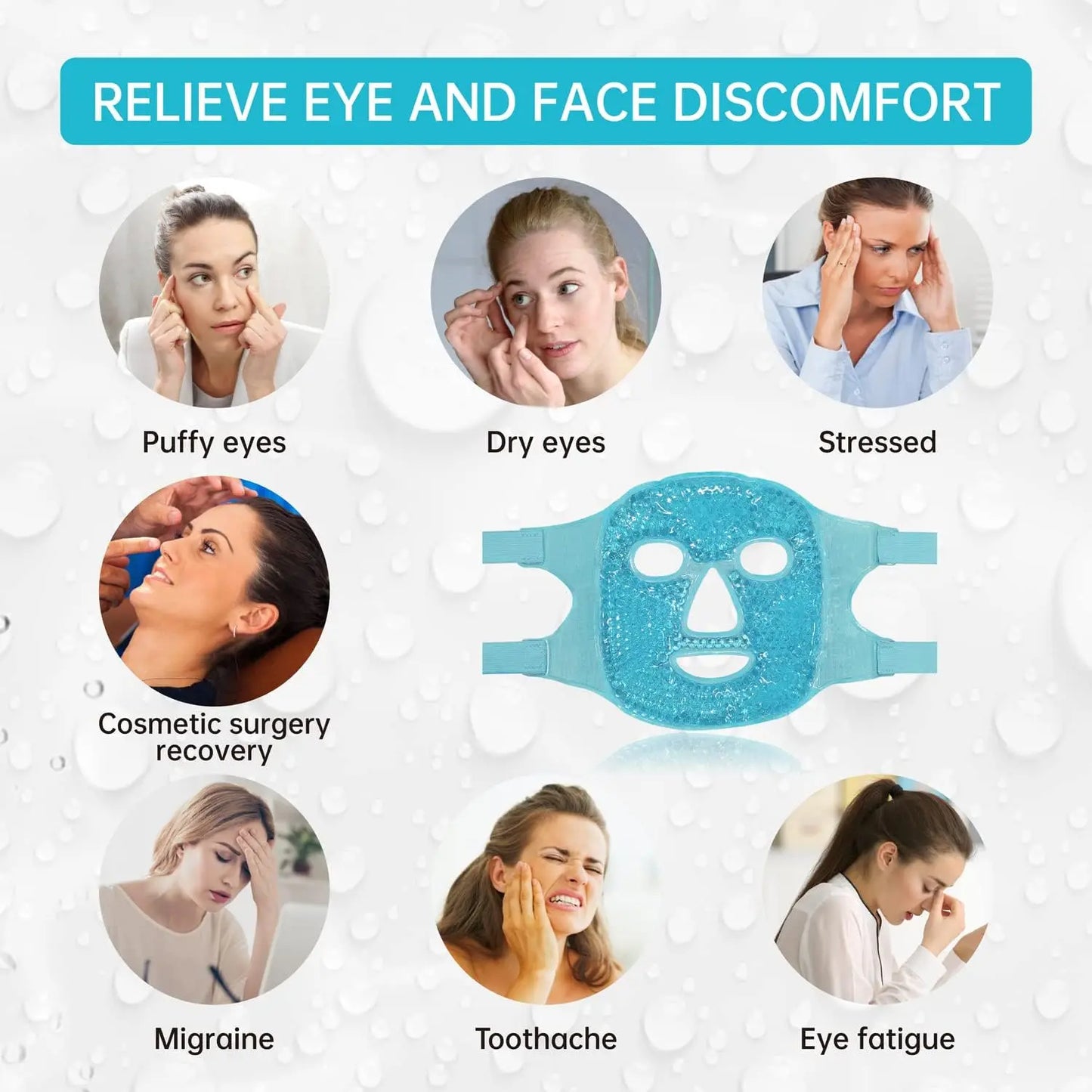 Gesichtsmaske Blau