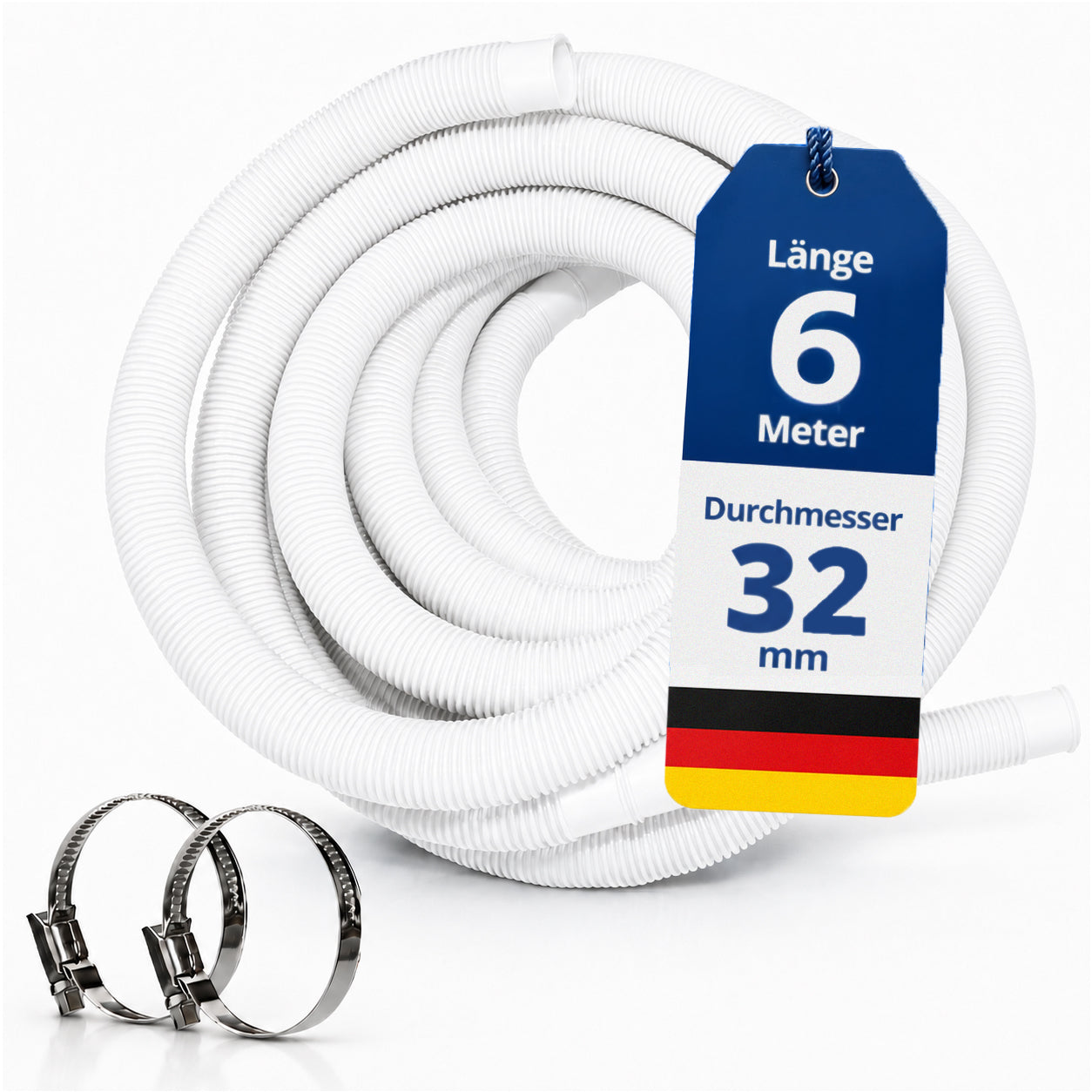 Schwimmbadschlauch - 1-15m in 32mm oder 38mm