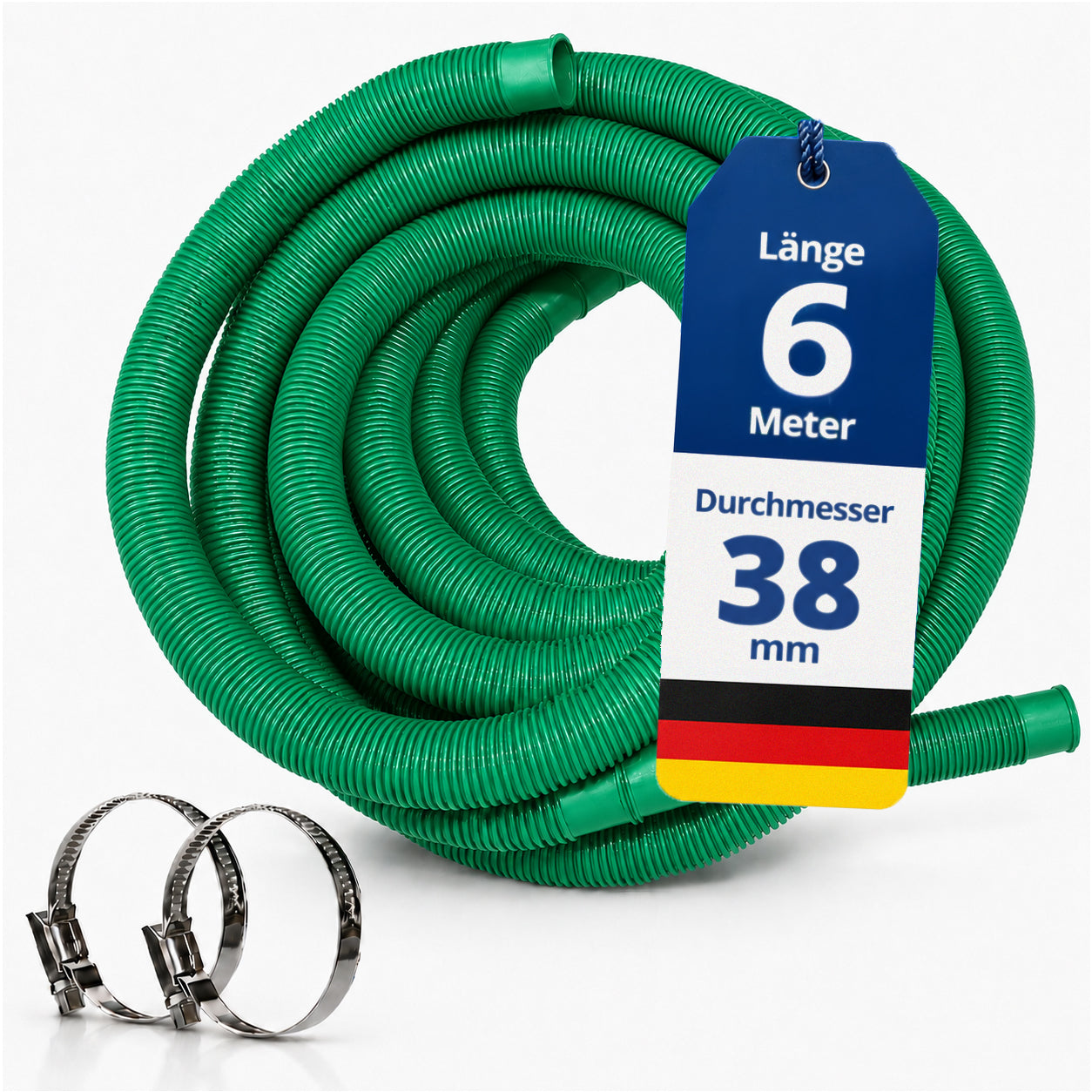 Schwimmbadschlauch - 1-15m in 32mm oder 38mm
